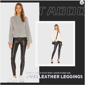 Tagoo Faux Leather Leggings (Amazon)- size medium (high waisted pleather pants)